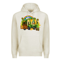 Oatmeal Heather lucky gnomes truck St. Patrick's Day Premium Hoodie - FaDigitalArtStudio