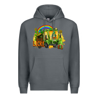 Rock lucky gnomes truck St. Patrick's Day Premium Hoodie - FaDigitalArtStudio