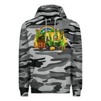 Slate Camo lucky gnomes truck St. Patrick's Day Premium Hoodie - FaDigitalArtStudio