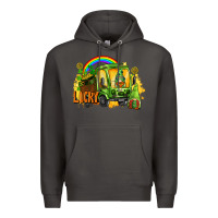 Smoke lucky gnomes truck St. Patrick's Day Premium Hoodie - FaDigitalArtStudio
