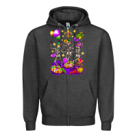Charcoal Heather Mardi Gras Skeletons Zipper Hoodie - BundleAndBundleShop