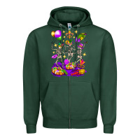 Sports Green Mardi Gras Skeletons Zipper Hoodie - BundleAndBundleShop