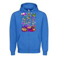 True Royal Mardi Gras Skeletons Zipper Hoodie - BundleAndBundleShop