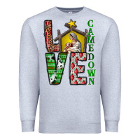 Heather Grey Love Come Down Premium Sweatshirt - CowhideDigitalArt