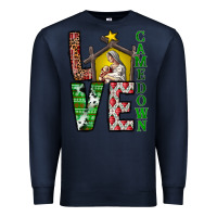 Navy Love Come Down Premium Sweatshirt - CowhideDigitalArt