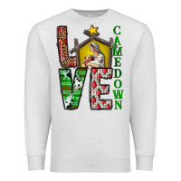 Oatmeal Heather Love Come Down Premium Sweatshirt - CowhideDigitalArt