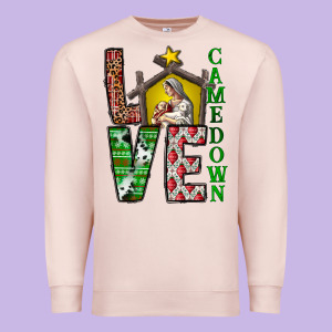 Love Come Down Premium Sweatshirt Designed By Cowhidedigitalart