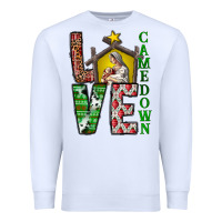 White Love Come Down Premium Sweatshirt - CowhideDigitalArt
