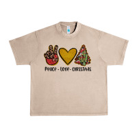 French Oak peace love christmas Urban Heavy Tee - JahusDesignShop