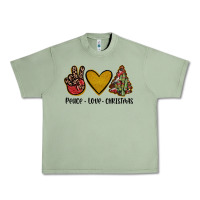 Oil Green peace love christmas Urban Heavy Tee - JahusDesignShop