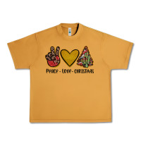 Peanut Butter peace love christmas Urban Heavy Tee - JahusDesignShop