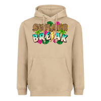 Mushroom Summer Break Heavyweight Hoodie - CowhideDigitalArt