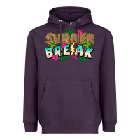 Plum Summer Break Heavyweight Hoodie - CowhideDigitalArt