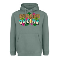 Sage Summer Break Heavyweight Hoodie - CowhideDigitalArt