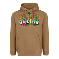 Toasted Coconut Summer Break Heavyweight Hoodie - CowhideDigitalArt