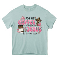 Arona give me coffee jesus Heavy Core Tee - MaliasSmallBusiness
