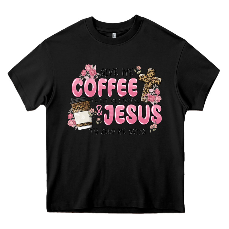 Give Me Coffee Jesus Heavy Core Tee by MaliasSmallBusiness | Teevron