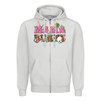 Dove Grey Western Mama Bunny Zipper Hoodie - BundleAndBundleShop