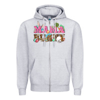 Heather Grey Western Mama Bunny Zipper Hoodie - BundleAndBundleShop