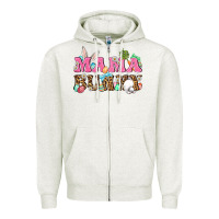 Oatmeal Heather Western Mama Bunny Zipper Hoodie - BundleAndBundleShop