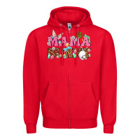 Red Western Mama Bunny Zipper Hoodie - BundleAndBundleShop