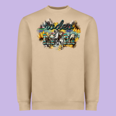 Rodeo Mom Mother's Day Heavyweight Sweatshirt Designed By Howdyjamesfarm