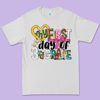My First Day Of 3rd Grade Premium Tee Designed By Nancycooperartshop