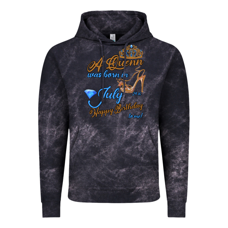 A Queen Was Born In July 24th Happy Birthday Vintage Hoodie by Bettercallsaul | Teevron