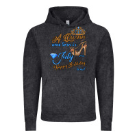 Vintage Black A Queen Was Born In July 24th Happy Birthday Vintage Hoodie - Bettercallsaul