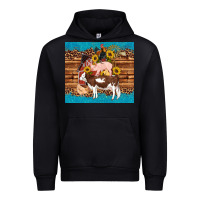 Black western farm cow pig rooster chick farm chicken barn Urban Hoodie - Artiststas