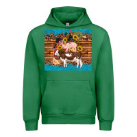 Emerald western farm cow pig rooster chick farm chicken barn Urban Hoodie - Artiststas
