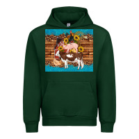 Forest Green western farm cow pig rooster chick farm chicken barn Urban Hoodie - Artiststas