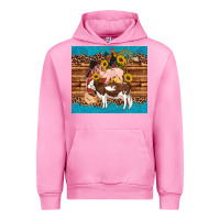Fuchsia Pink western farm cow pig rooster chick farm chicken barn Urban Hoodie - Artiststas
