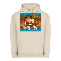 Pigment French Oak western farm cow pig rooster chick farm chicken barn Urban Hoodie - Artiststas