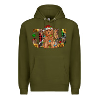 Army Green toy poodle christmas joy Premium Hoodie - RanaPortraitStore