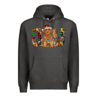 Charcoal Heather toy poodle christmas joy Premium Hoodie - RanaPortraitStore