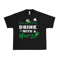 Black Safety First Drink With A Nurse Urban Heavy Tee - Bettercallsaul