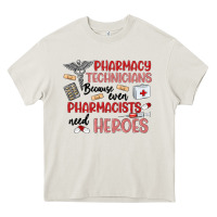 Cream pharmacy technicians Heavy Core Tee - MaliasSmallBusiness