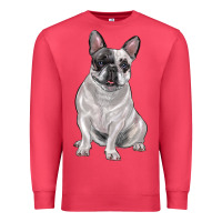 Cardinal white black french bulldog Premium Sweatshirt - LillyAllenDesigns