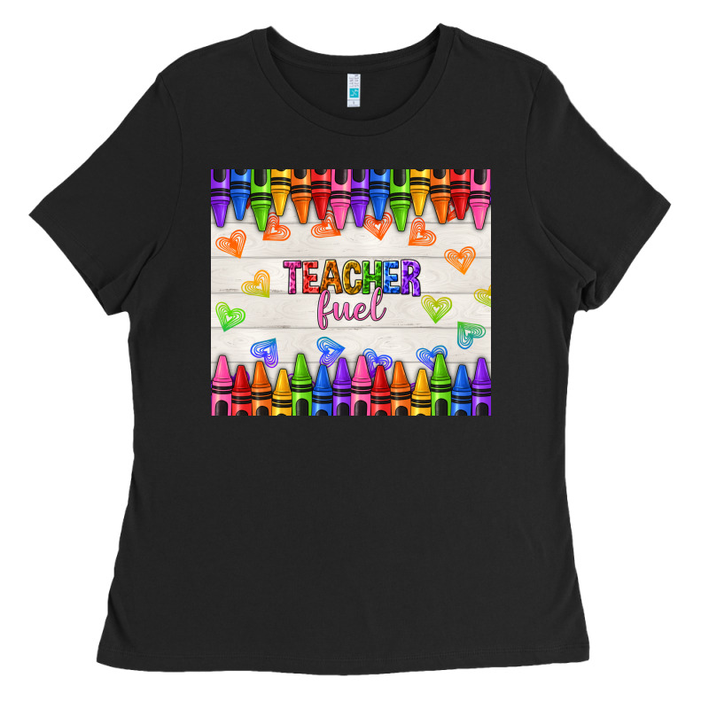 Teacher Fuel Ladies Tee by NancyCooperArtShop | Teevron