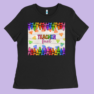 Teacher Fuel Ladies Tee Designed By Nancycooperartshop