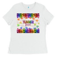 White teacher fuel Ladies Tee - NancyCooperArtShop