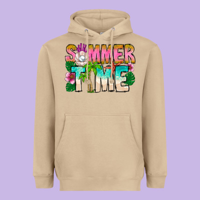 Summer Time Heavyweight Hoodie Designed By Cowhidedigitalart