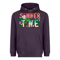 Plum Summer Time Heavyweight Hoodie - CowhideDigitalArt