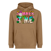 Toasted Coconut Summer Time Heavyweight Hoodie - CowhideDigitalArt