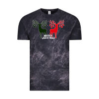 Cloud Black Merry Christmas Reindeer Vintage Tee - Bettercallsaul