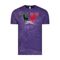 Cloud Purple Merry Christmas Reindeer Vintage Tee - Bettercallsaul