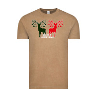 Vintage Coffee Merry Christmas Reindeer Vintage Tee - Bettercallsaul