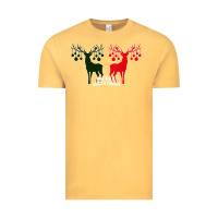 Vintage Mustard Merry Christmas Reindeer Vintage Tee - Bettercallsaul