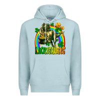 Blue Mist luckysaurus St. Patricks Day Premium Hoodie - FaDigitalArtStudio